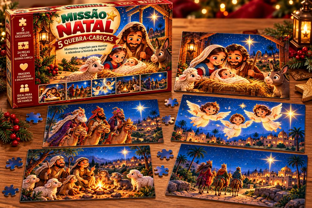 Bônus: quebra-cabeças temáticos da Missão Natal